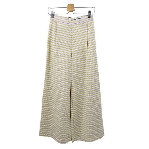razan alazzouni pink & green Wide Leg pants